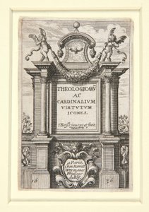 Title Page of Theologicarum ac Cardinalium Virtutum Icones by Abraham Bosse