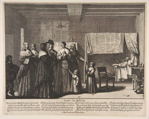 Visiting the Sick by Abraham Bosse