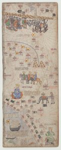 Catalan Atlas, Sheet 10 by Abraham Cresques