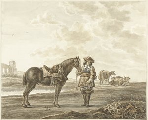 Rider in Landscape by Abraham Delfos