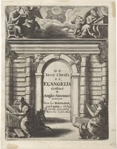 Four Evangelists Around an Entrance Gate by Abraham Dircksz. Santvoort