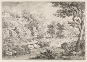 Hill Landscape with Pond