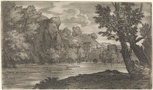 Landscape with River by Abraham Genoels