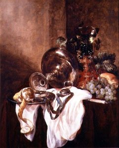 Still Life with a Fruit and a Silver Cup by Abraham Hendricksz van Beyeren