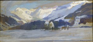 Snow Landscape at Les Diablerets