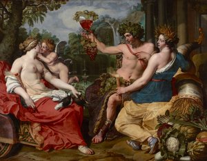 Ceres, Bacchus and Venus by Abraham Janssens