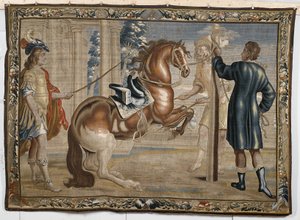 William Cavendish with a Horse by Abraham Jansz. van after Diepenbeeck
