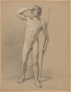 Standing Male Nude, Seen from the Front (1st Prize 1810)