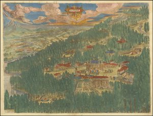 1624 Imaginary View of Daphne in Antioch by Abraham Ortelius