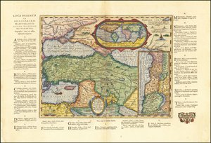 1624 Map of the Ancient World Based on the Bible by Abraham Ortelius