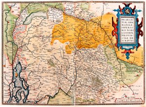 Geography Map of the Territory South of the Netherlands from 