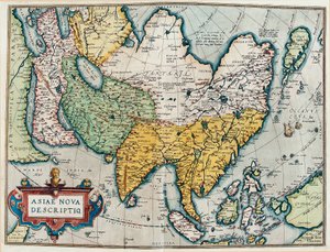 Description of the Asian continent, Geography map from 