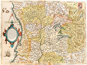 Geography map of the Duke of Milan from 