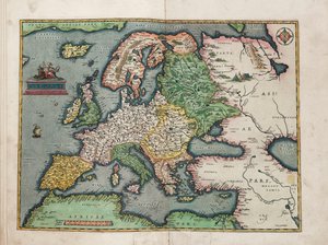 Europae by Abraham Ortelius