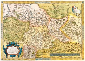 Germany, Czech Republic by Abraham Ortelius