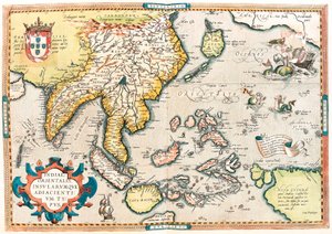 Geography map of East India and South East Asian territory from 