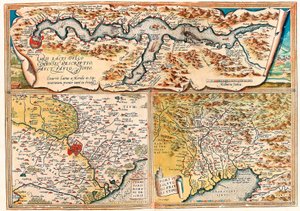 Larii Lacus Vulgo Tertorii Romani Fori Iulii. Geography Map of Northern Italy from 