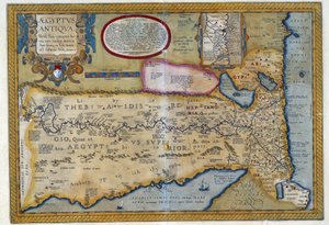 Map of Ancient Egypt - by Abraham Ortelius, Antwerp by Abraham Ortelius