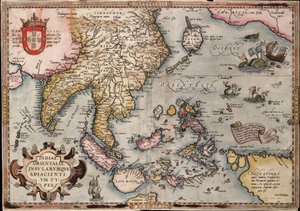 Map of the East Indies by Ortelius, c.1570 by Abraham Ortelius