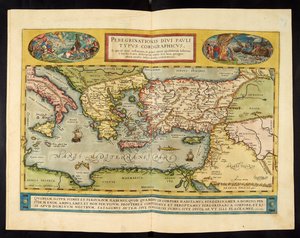 Map of the Roman Empire, Theatrum Orbis Terrarum, Abraham Ortelius, Antwerp by Abraham Ortelius
