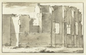 View of the Ruins of the Choir of the Great Church in Zandvoort