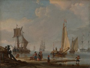 Seascape by Abraham Storck