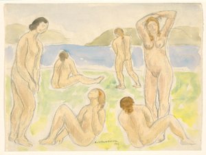 Bathers (or Figures) by Abraham Walkowitz