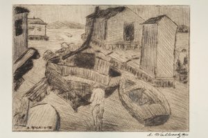 Street Scene, Building, or Portrait by Abraham Walkowitz