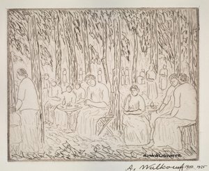 Under Two Trees by Abraham Walkowitz
