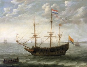 A Ship from Zeeland (Netherlands) by Abraham Willaerts