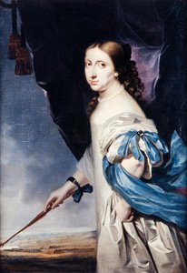Portrait of Queen Christina of Sweden by Abraham Wuchters