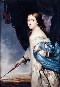 Portrait of Queen Christina of Sweden by Abraham Wuchters