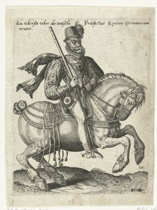German Cavalry Commander by Abraham de Bruyn (attributed to)