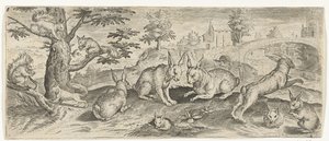 Squirrels and Rabbits by Abraham de Bruyn (possibly)