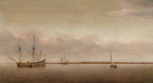 View of Hoorn by Abraham de Verwer