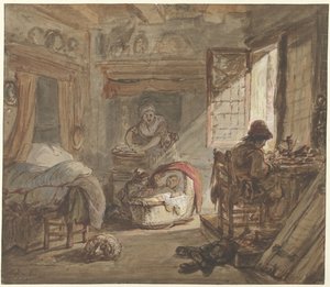 Interior with Family by Abraham van Strij (I)
