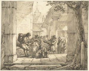 Market in a City