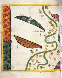 Map of the Nile Delta and two Oases