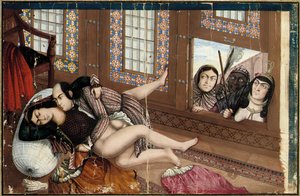 Embracing lovers, second half of the 19th century by Abu