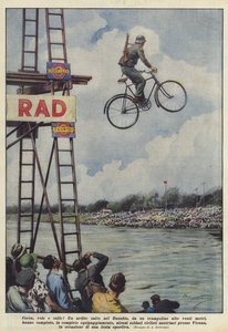 Race, Flight, and Dive! by Achille Beltrame