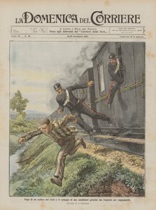 Escape of a Prisoner from the Train and the Courage of Two Carabinieri Who Jumped Out of the Windows to Catch Him
