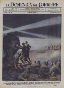 The Spotlights on the Front Line by Achille Beltrame
