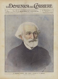 Maestro Giuseppe Verdi, Died in Milan on January 27 by Achille Beltrame