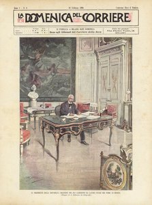 The President of the French Republic in His Office a Few Hours Before Dying by Achille Beltrame