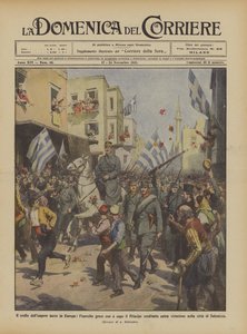 The collapse of the Turkish Empire in Europe, the Greek army led by the Crown Prince enters