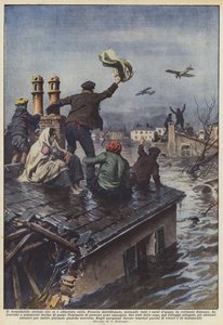 The formidable cyclone that hit southern France, changing all watercourses by Achille Beltrame