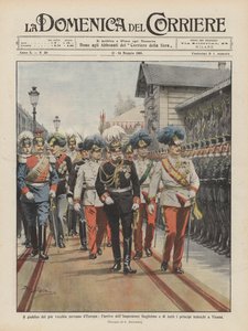 The jubilee of the oldest sovereign in Europe, the arrival of Emperor Wilhelm and all by Achille Beltrame