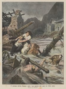 Bad weather in Upper Piedmont, bridges and houses swept away by the waters with human victims