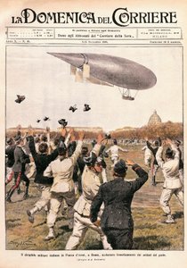 Flight of Airship Piloted by Crocco and Ricaldoni by Achille Beltrame