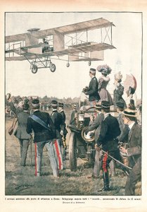 The flight of Leo Delagrange, La Domenica del Corriere